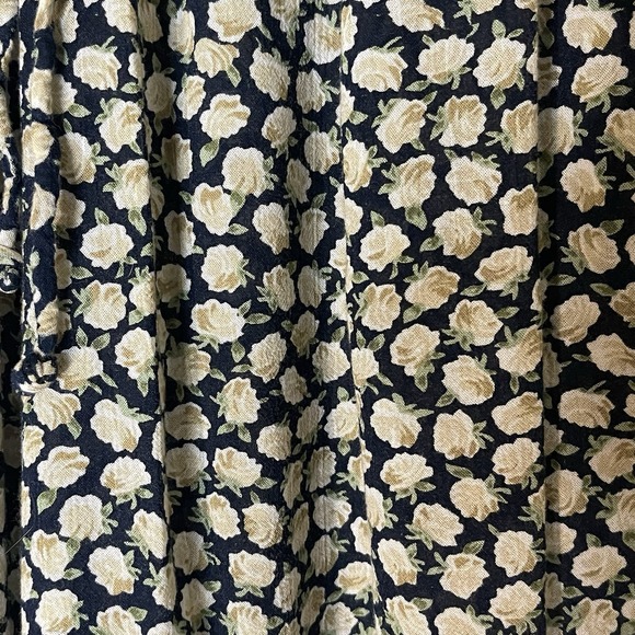 Faithfull The Brand Floral Print Wide Leg Pants Tie Elastic Waist Women's 4 - Picture 5 of 12